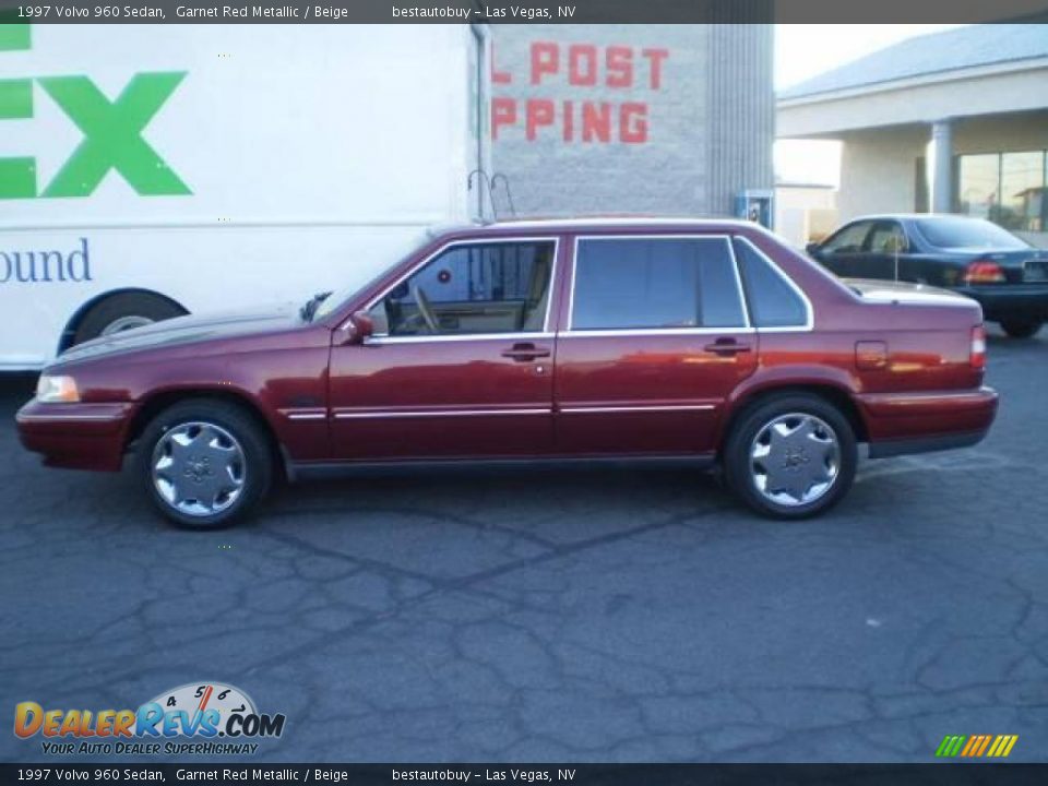 1997 Volvo 960 Sedan Garnet Red Metallic / Beige Photo #1