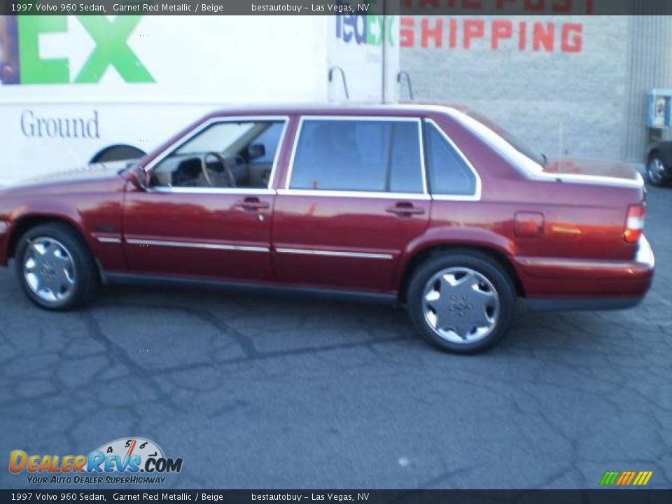 1997 Volvo 960 Sedan Garnet Red Metallic / Beige Photo #2