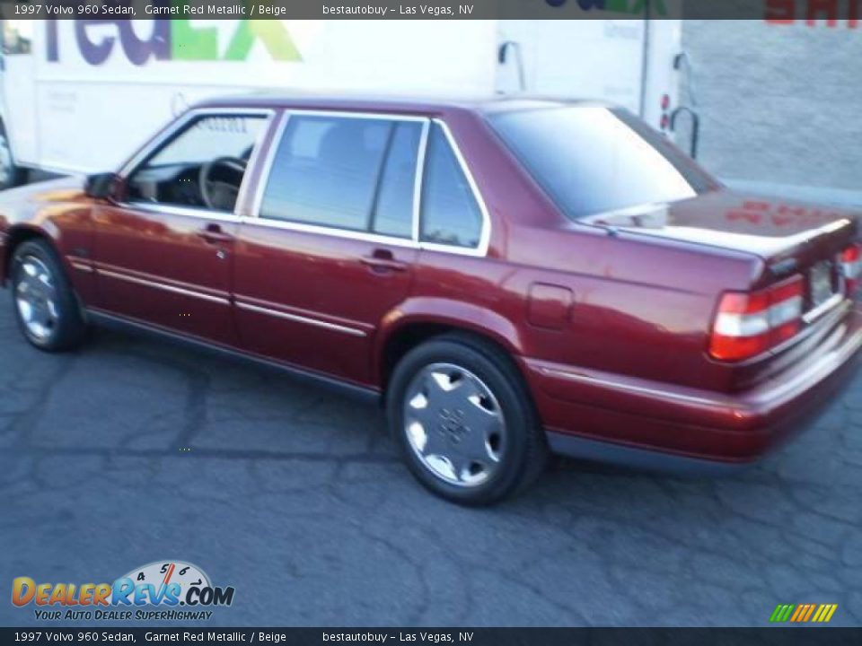 1997 Volvo 960 Sedan Garnet Red Metallic / Beige Photo #3