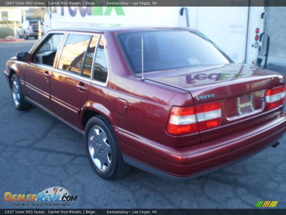 1997 Volvo 960 Sedan Garnet Red Metallic / Beige Photo #4