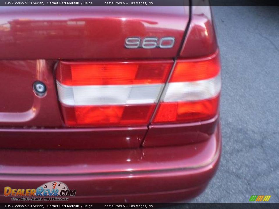 1997 Volvo 960 Sedan Garnet Red Metallic / Beige Photo #6