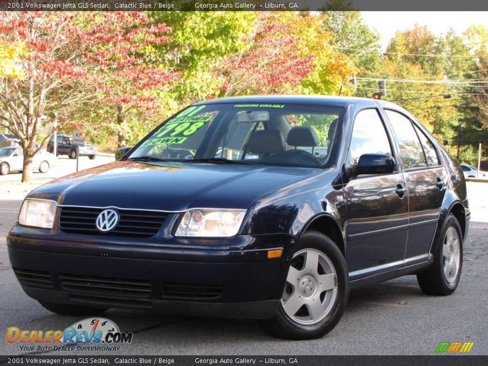 2001 Volkswagen Jetta GLS Sedan Galactic Blue / Beige Photo #1