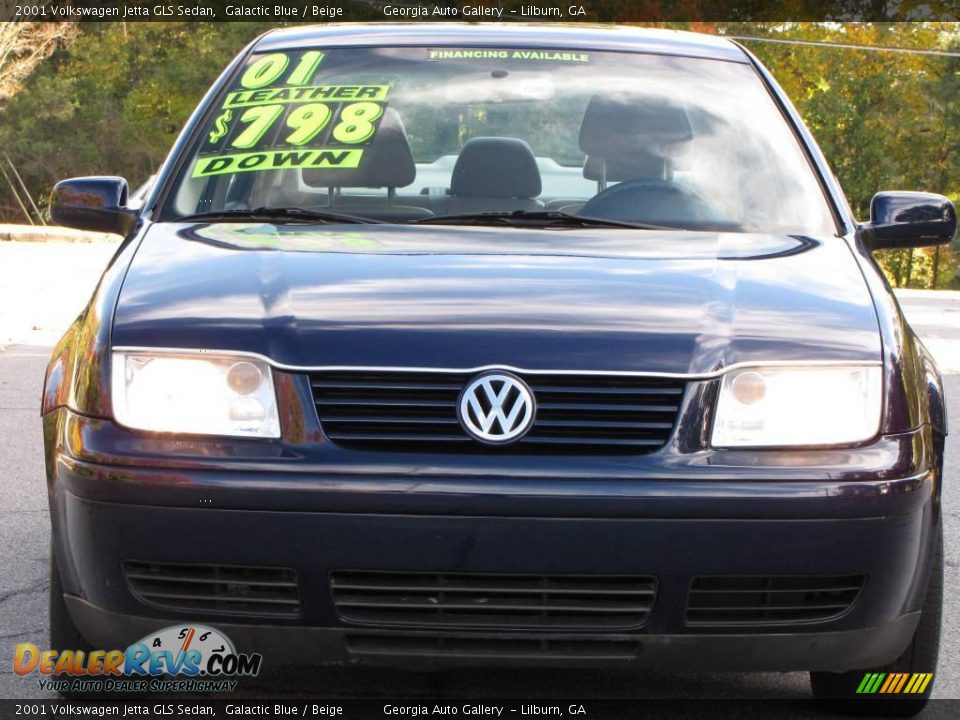 2001 Volkswagen Jetta GLS Sedan Galactic Blue / Beige Photo #3