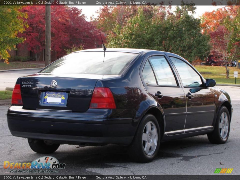 2001 Volkswagen Jetta GLS Sedan Galactic Blue / Beige Photo #9