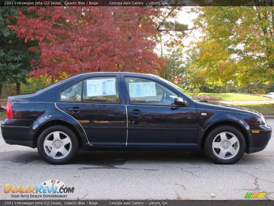2001 Volkswagen Jetta GLS Sedan Galactic Blue / Beige Photo #10