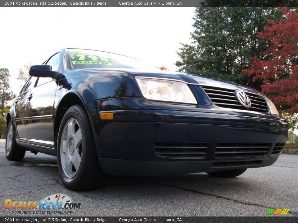 2001 Volkswagen Jetta GLS Sedan Galactic Blue / Beige Photo #11