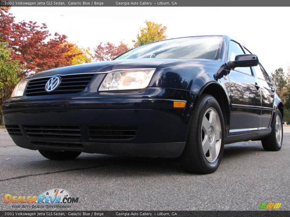 2001 Volkswagen Jetta GLS Sedan Galactic Blue / Beige Photo #13