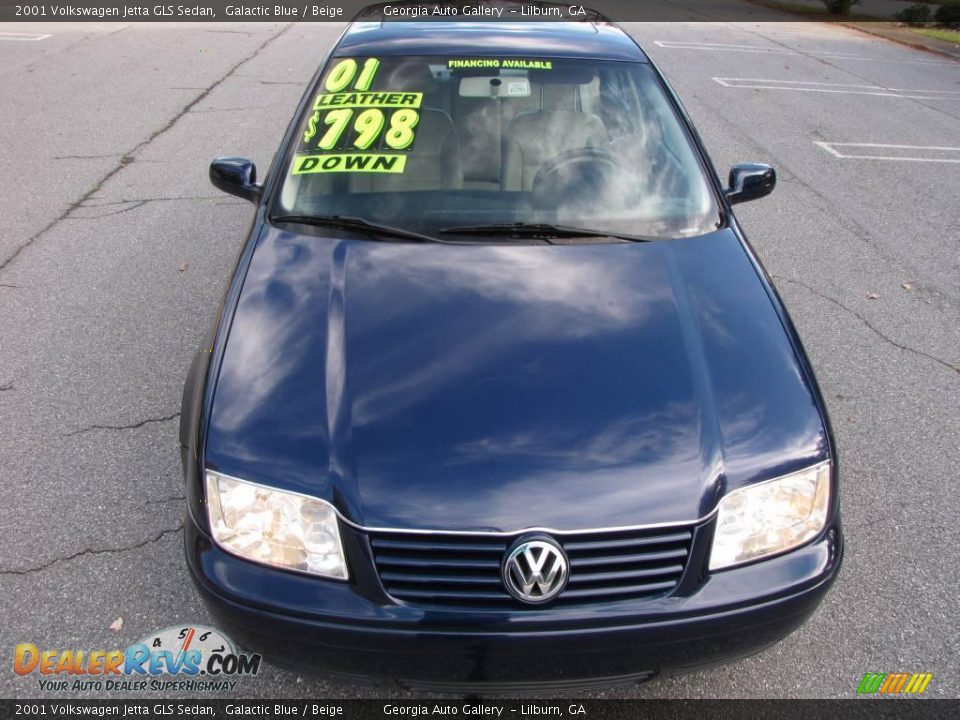 2001 Volkswagen Jetta GLS Sedan Galactic Blue / Beige Photo #18