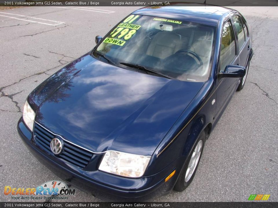 2001 Volkswagen Jetta GLS Sedan Galactic Blue / Beige Photo #19