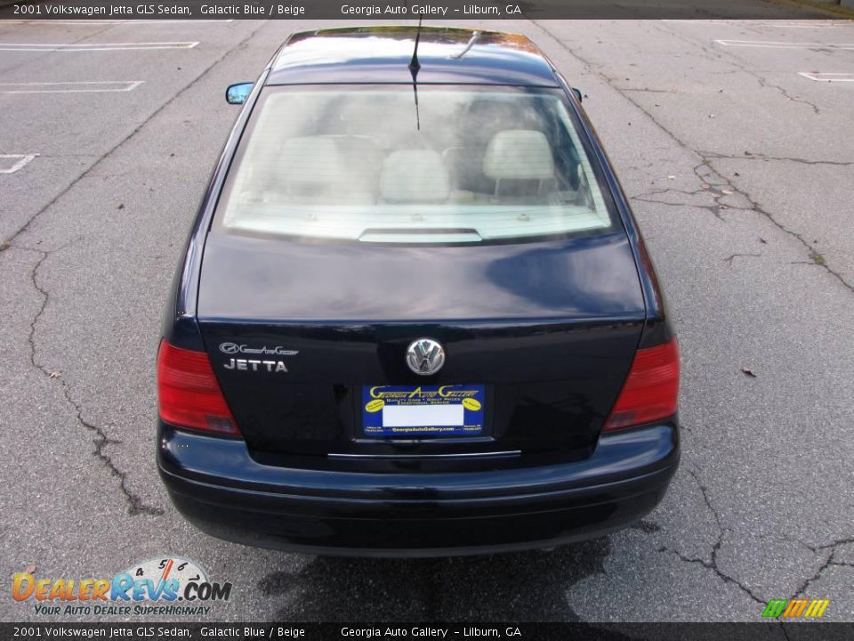 2001 Volkswagen Jetta GLS Sedan Galactic Blue / Beige Photo #22