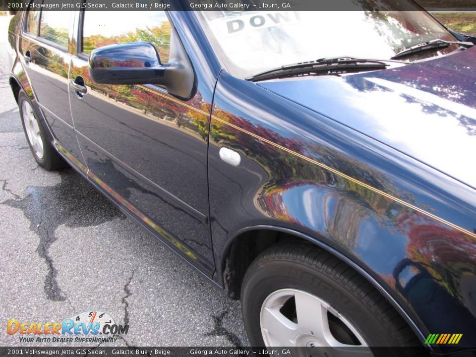 2001 Volkswagen Jetta GLS Sedan Galactic Blue / Beige Photo #25