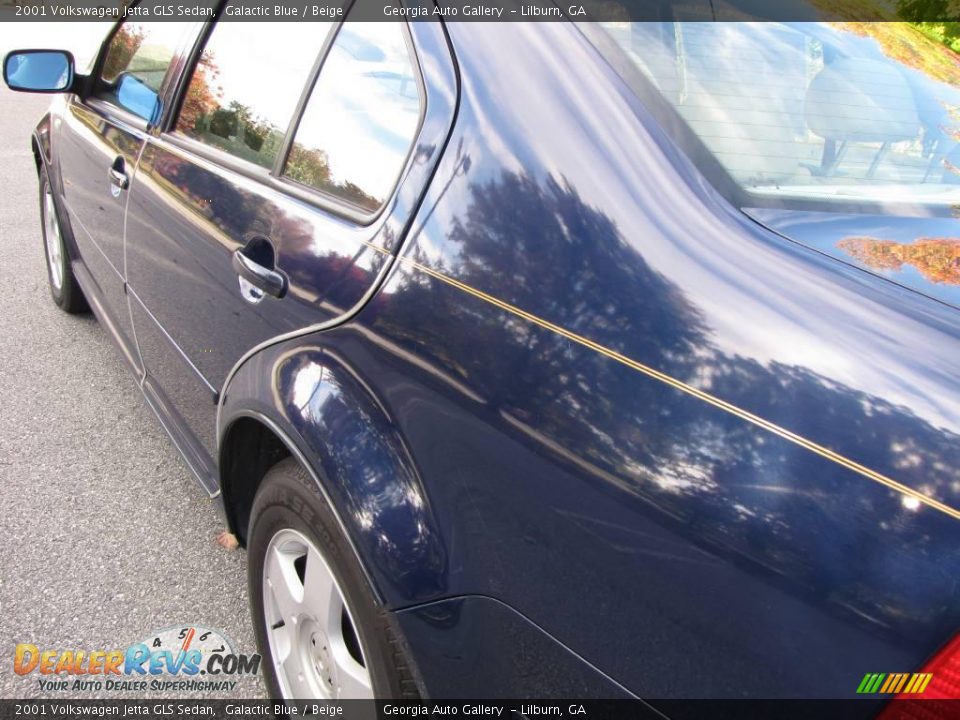 2001 Volkswagen Jetta GLS Sedan Galactic Blue / Beige Photo #27