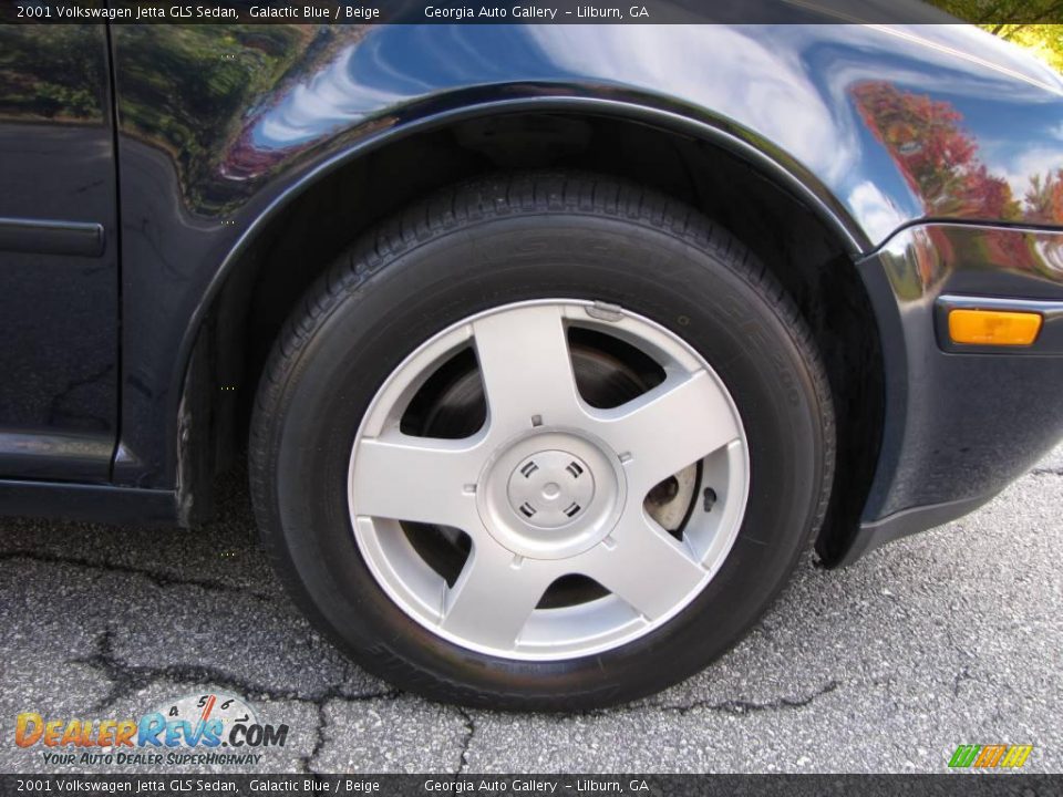 2001 Volkswagen Jetta GLS Sedan Galactic Blue / Beige Photo #30