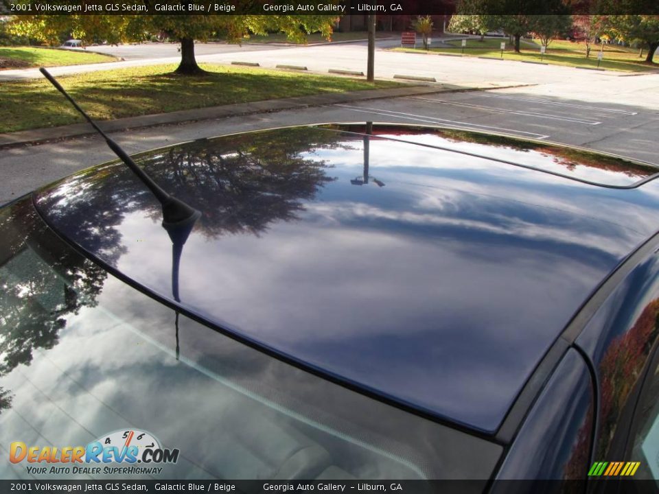 2001 Volkswagen Jetta GLS Sedan Galactic Blue / Beige Photo #34