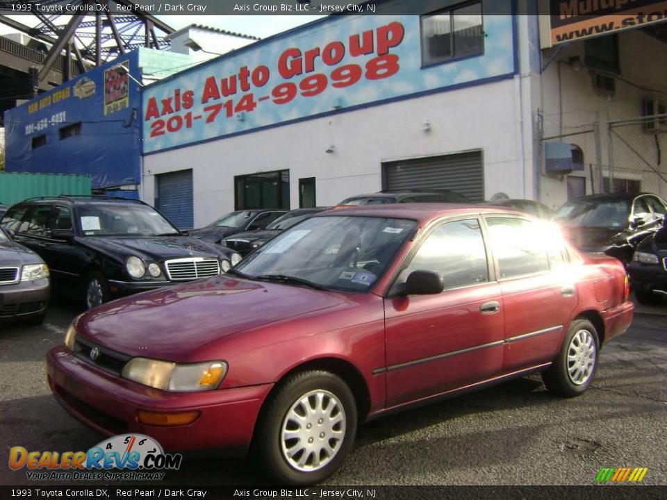 1993 Toyota Corolla DX Red Pearl / Dark Gray Photo #2