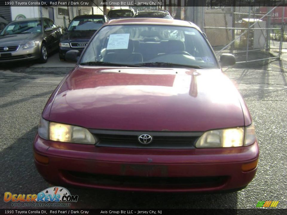 1993 Toyota Corolla DX Red Pearl / Dark Gray Photo #3