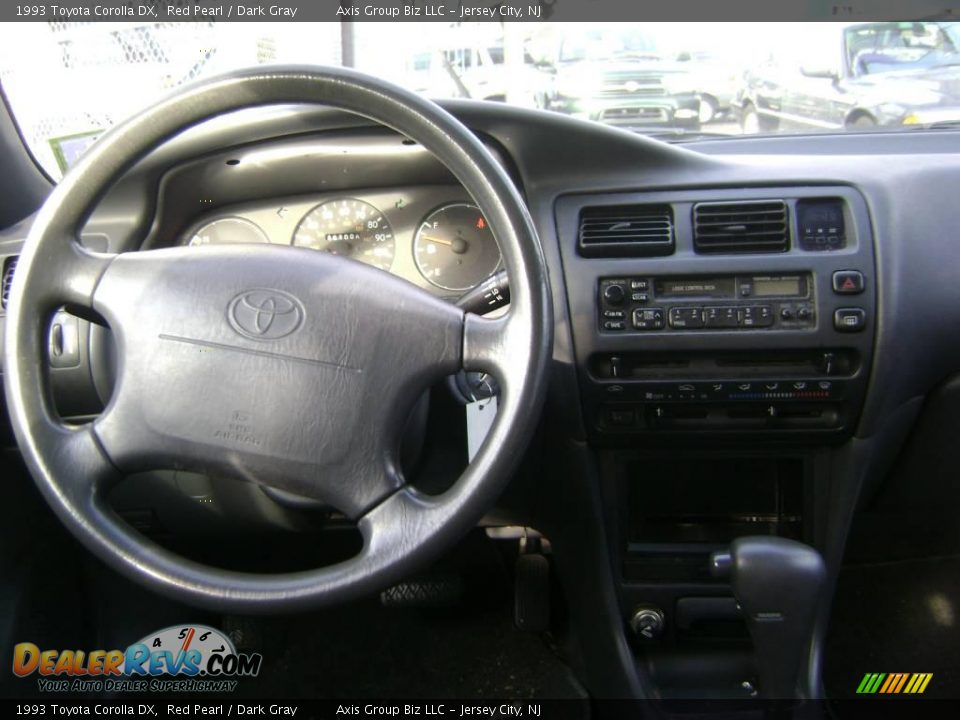 1993 Toyota Corolla DX Red Pearl / Dark Gray Photo #7
