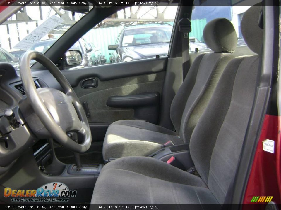 1993 Toyota Corolla DX Red Pearl / Dark Gray Photo #8