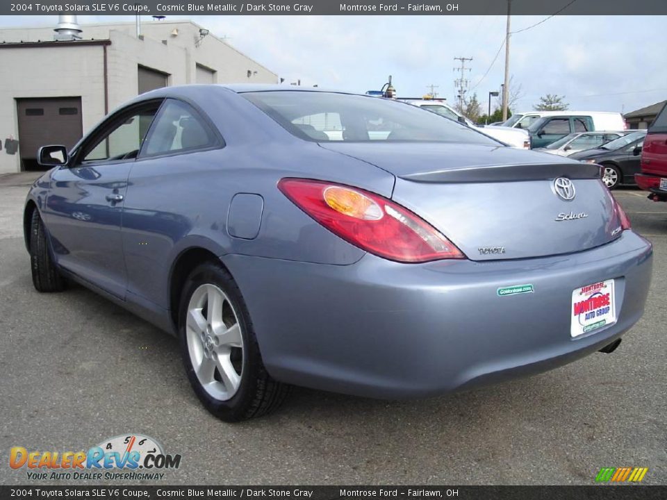 2004 Toyota Solara SLE V6 Coupe Cosmic Blue Metallic / Dark Stone Gray Photo #3