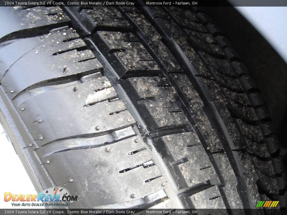 2004 Toyota Solara SLE V6 Coupe Cosmic Blue Metallic / Dark Stone Gray Photo #10