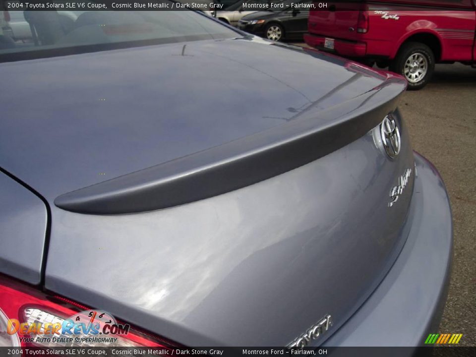 2004 Toyota Solara SLE V6 Coupe Cosmic Blue Metallic / Dark Stone Gray Photo #12