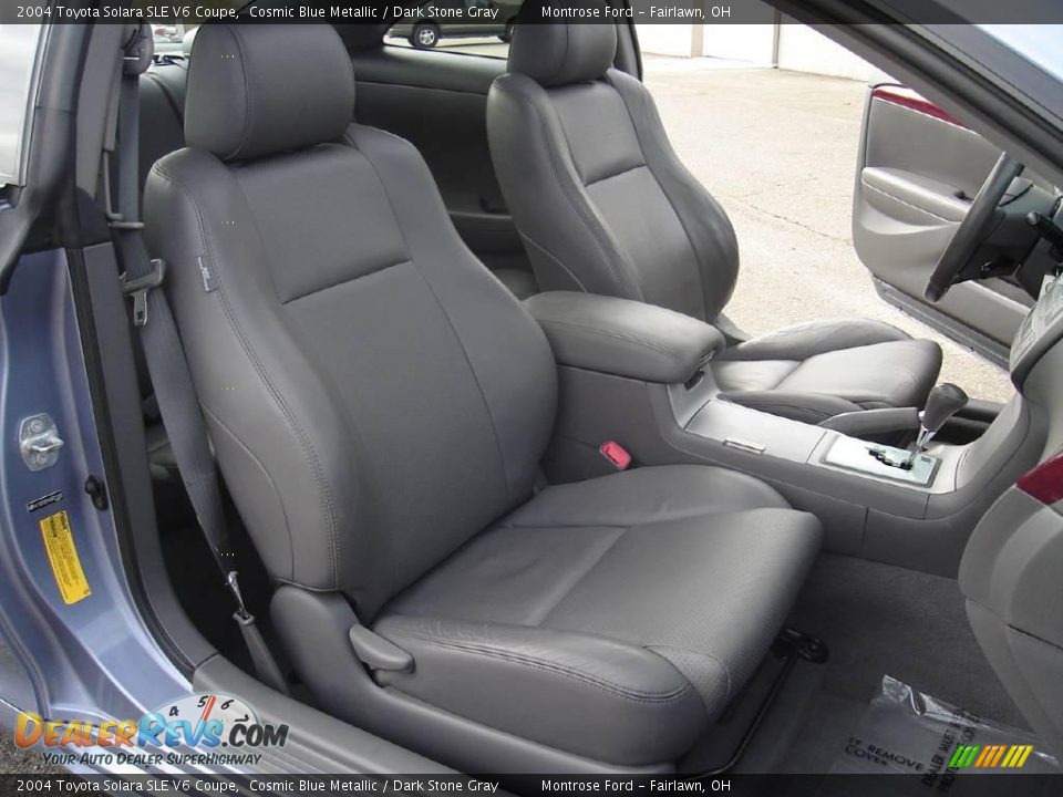 2004 Toyota Solara SLE V6 Coupe Cosmic Blue Metallic / Dark Stone Gray Photo #15