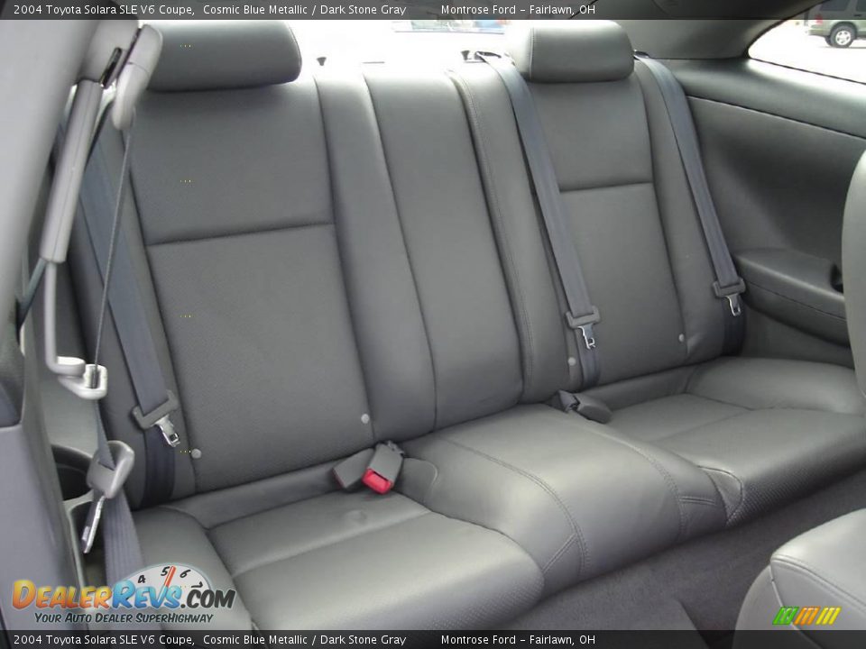 2004 Toyota Solara SLE V6 Coupe Cosmic Blue Metallic / Dark Stone Gray Photo #16