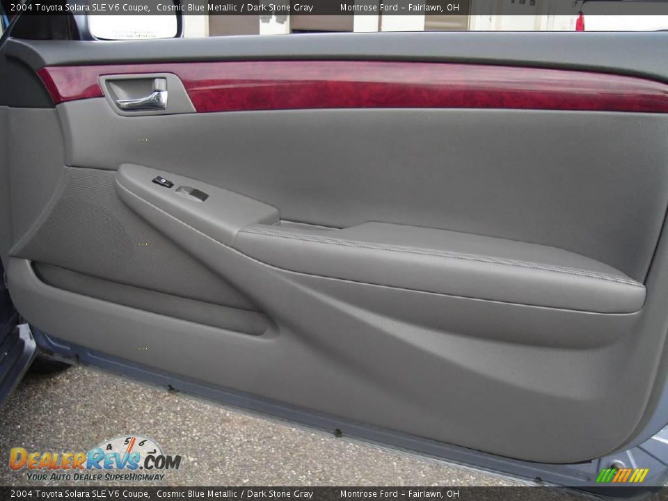 2004 Toyota Solara SLE V6 Coupe Cosmic Blue Metallic / Dark Stone Gray Photo #18