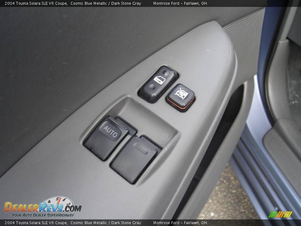 2004 Toyota Solara SLE V6 Coupe Cosmic Blue Metallic / Dark Stone Gray Photo #21
