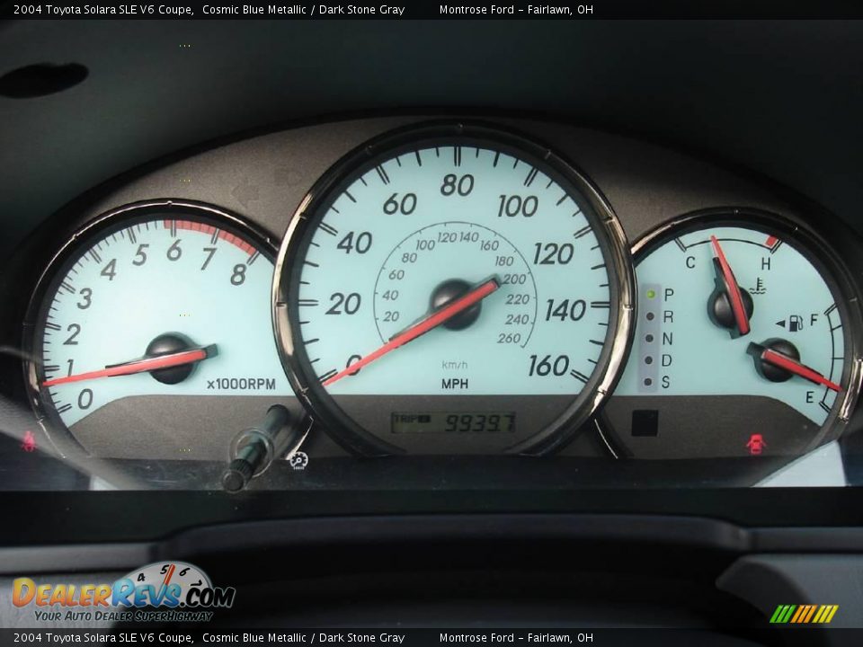 2004 Toyota Solara SLE V6 Coupe Cosmic Blue Metallic / Dark Stone Gray Photo #24