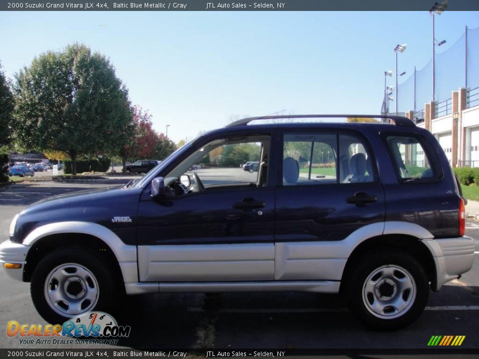 2000 Suzuki Grand Vitara JLX 4x4 Baltic Blue Metallic / Gray Photo #2
