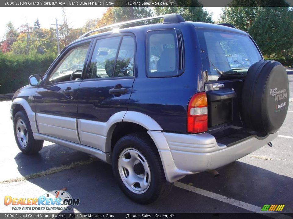 2000 Suzuki Grand Vitara JLX 4x4 Baltic Blue Metallic / Gray Photo #3