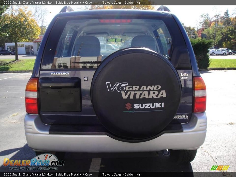 2000 Suzuki Grand Vitara JLX 4x4 Baltic Blue Metallic / Gray Photo #4