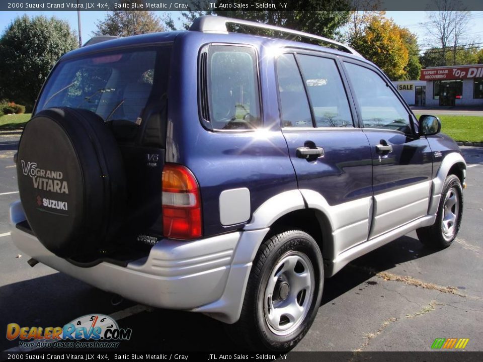 2000 Suzuki Grand Vitara JLX 4x4 Baltic Blue Metallic / Gray Photo #5