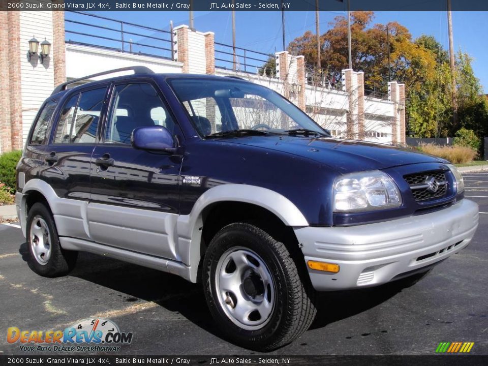 2000 Suzuki Grand Vitara JLX 4x4 Baltic Blue Metallic / Gray Photo #7