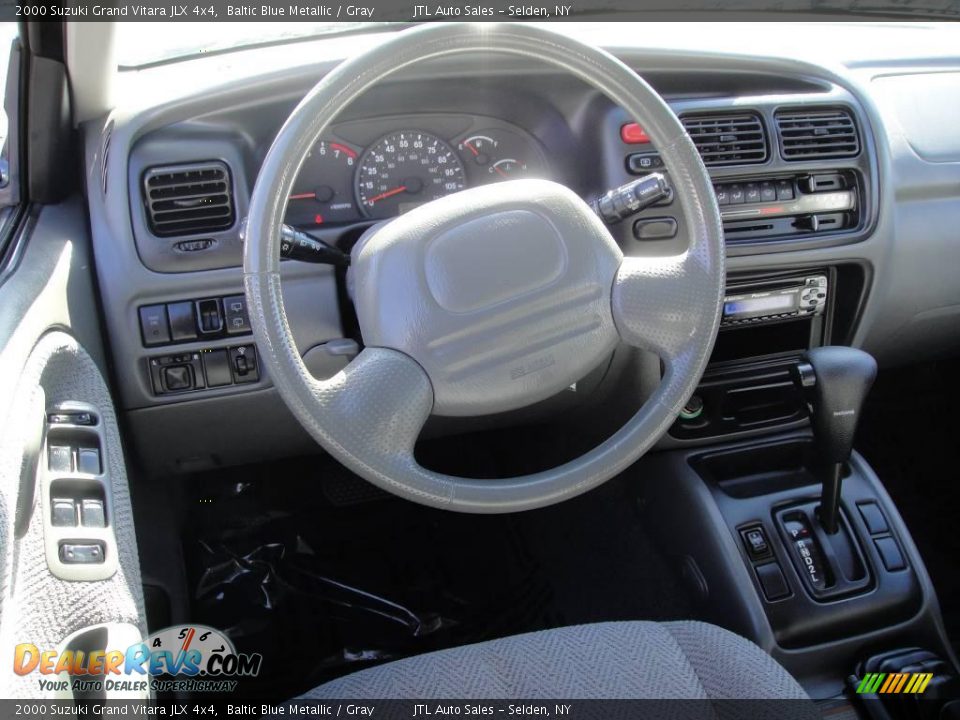 2000 Suzuki Grand Vitara JLX 4x4 Baltic Blue Metallic / Gray Photo #12
