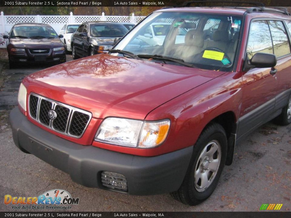 2001 Subaru Forester 2.5 L Sedona Red Pearl / Beige Photo #6