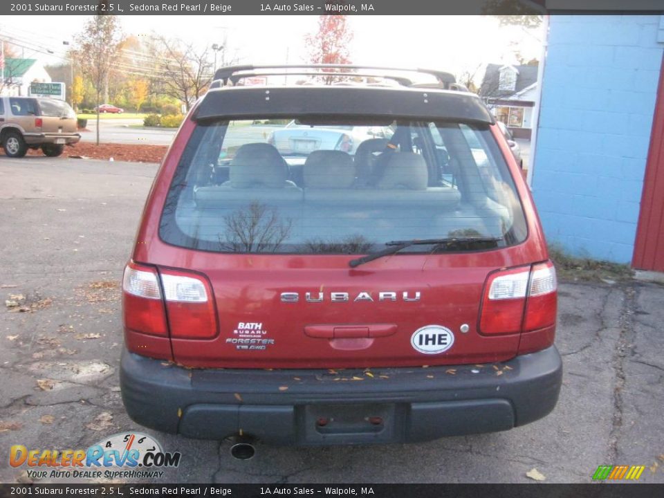 2001 Subaru Forester 2.5 L Sedona Red Pearl / Beige Photo #11