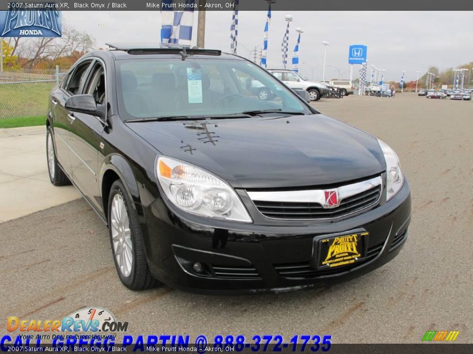 2007 Saturn Aura XR Black Onyx / Black Photo #5