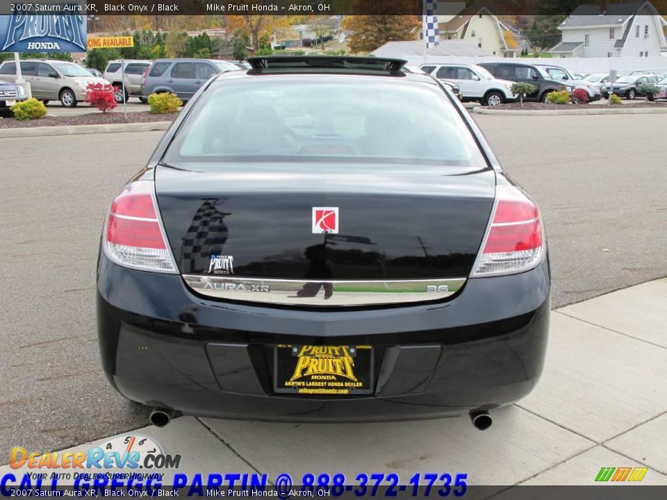 2007 Saturn Aura XR Black Onyx / Black Photo #8