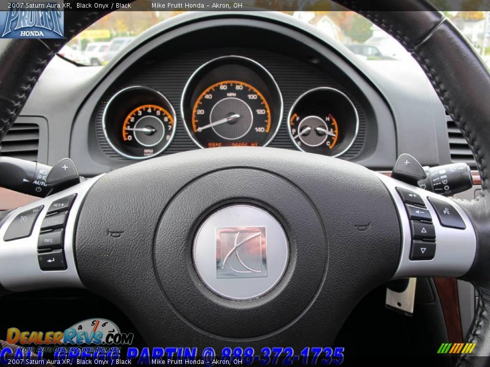2007 Saturn Aura XR Black Onyx / Black Photo #22