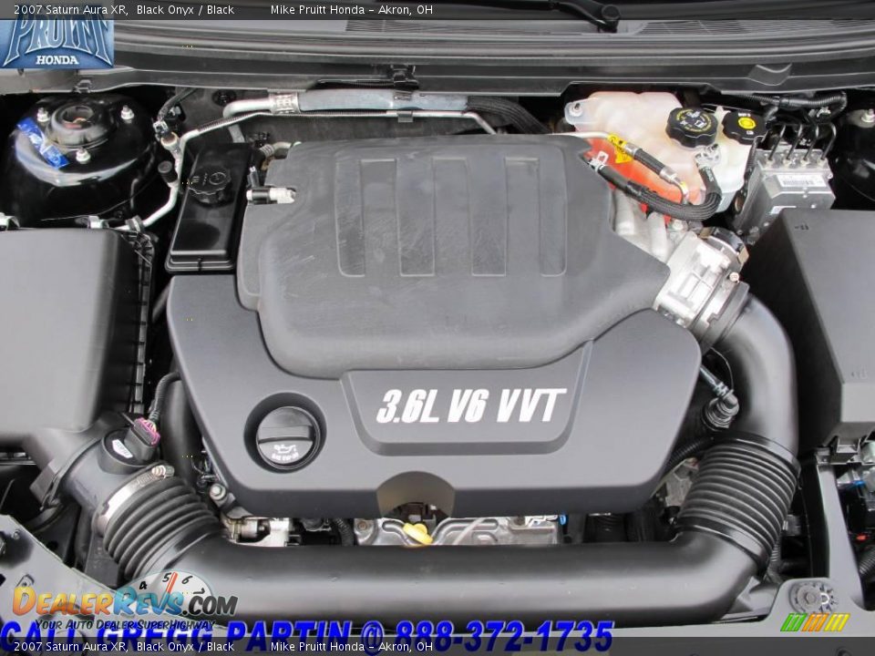 2007 Saturn Aura XR Black Onyx / Black Photo #28