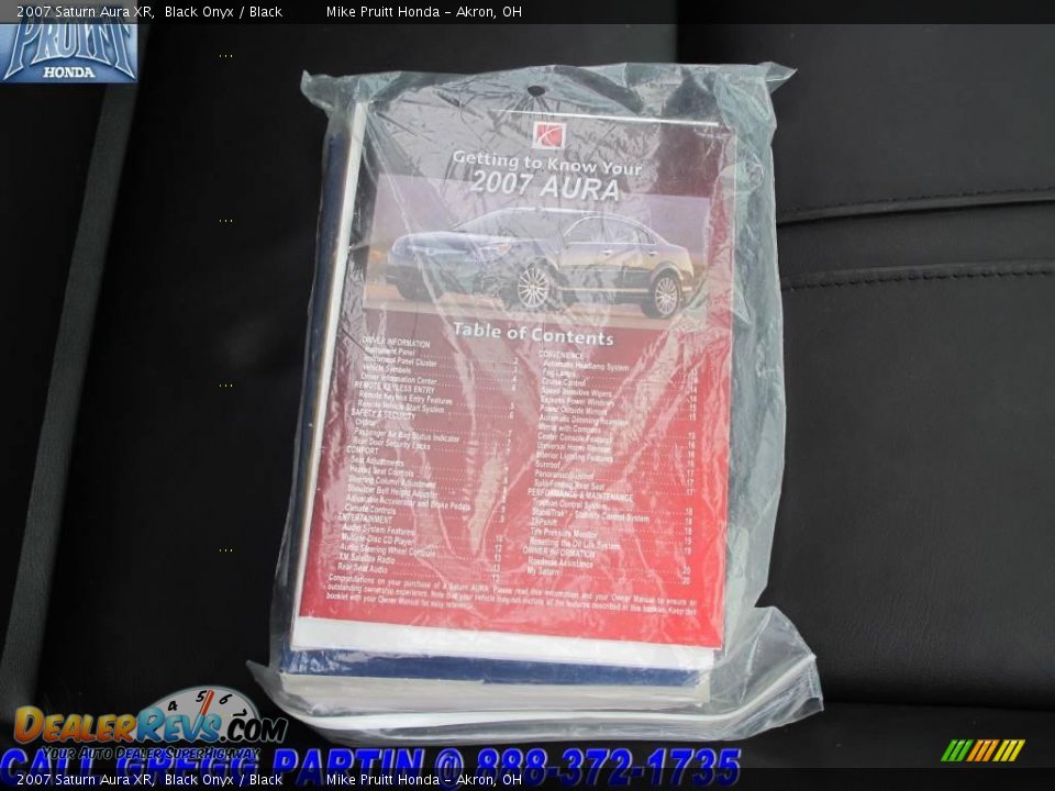2007 Saturn Aura XR Black Onyx / Black Photo #31