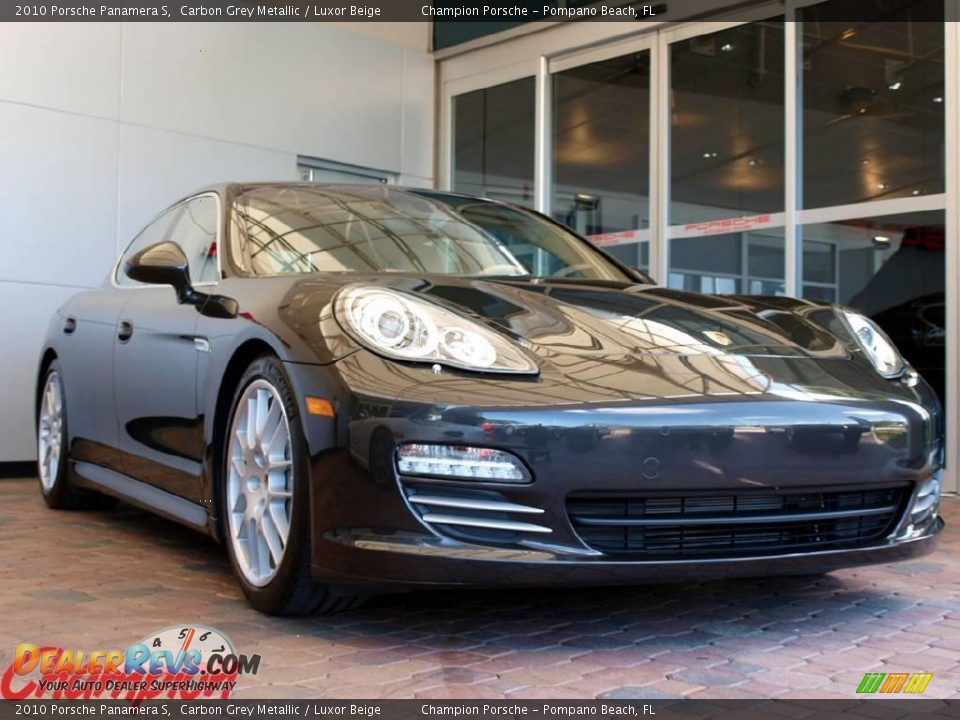 2010 Porsche Panamera S Carbon Grey Metallic / Luxor Beige Photo #1