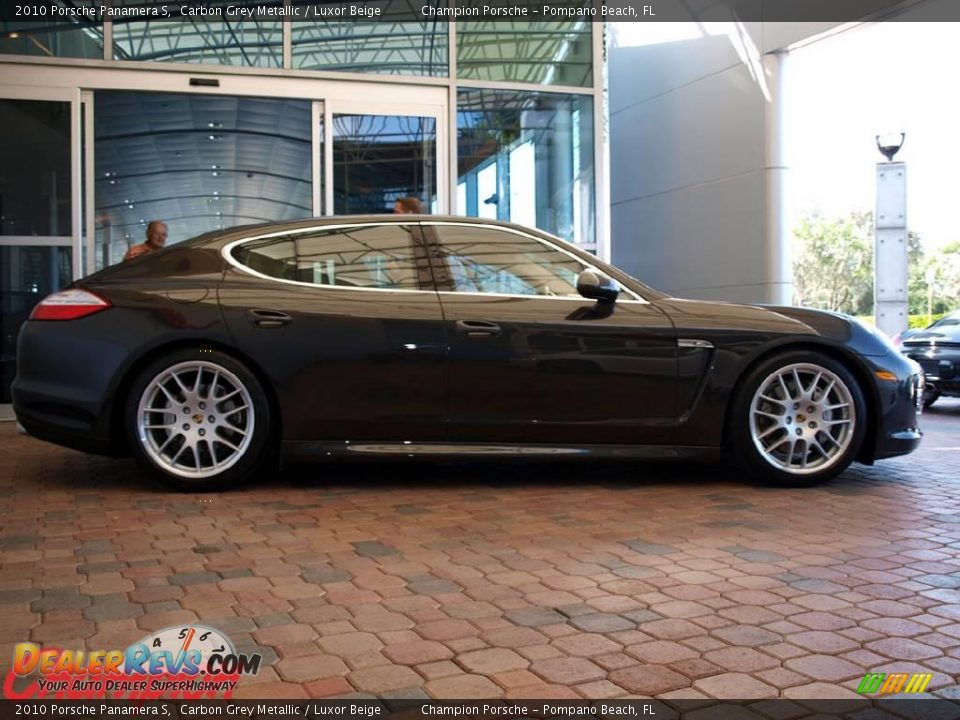 2010 Porsche Panamera S Carbon Grey Metallic / Luxor Beige Photo #2