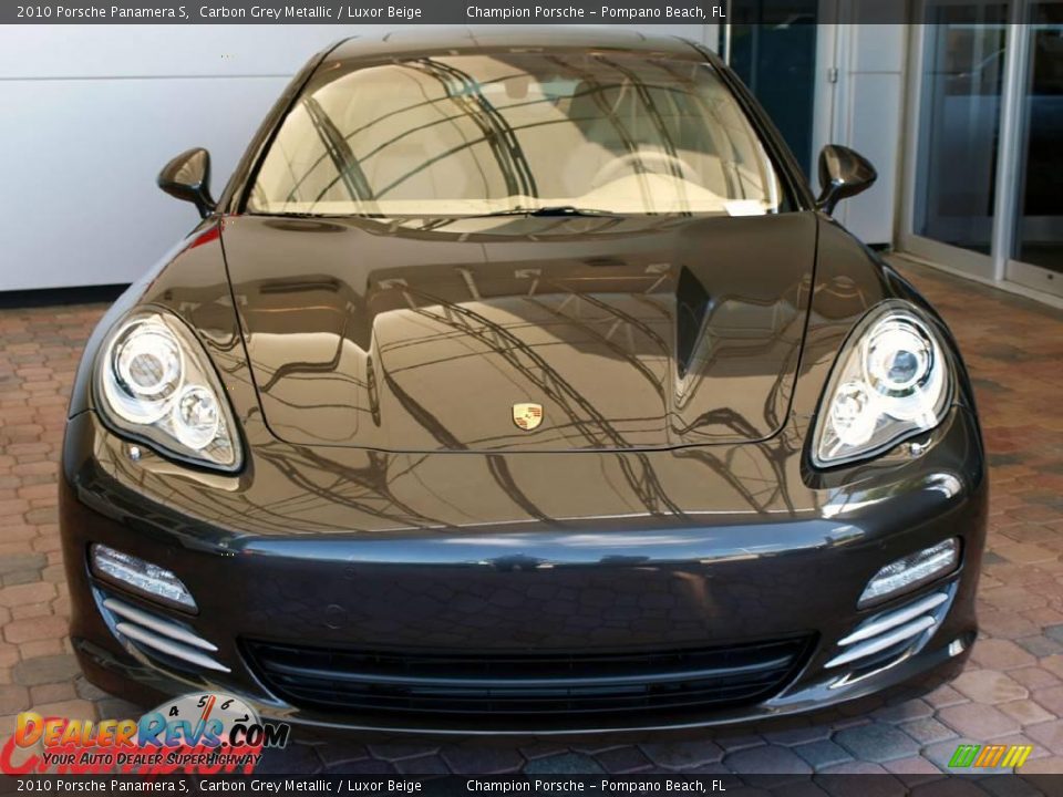 2010 Porsche Panamera S Carbon Grey Metallic / Luxor Beige Photo #3