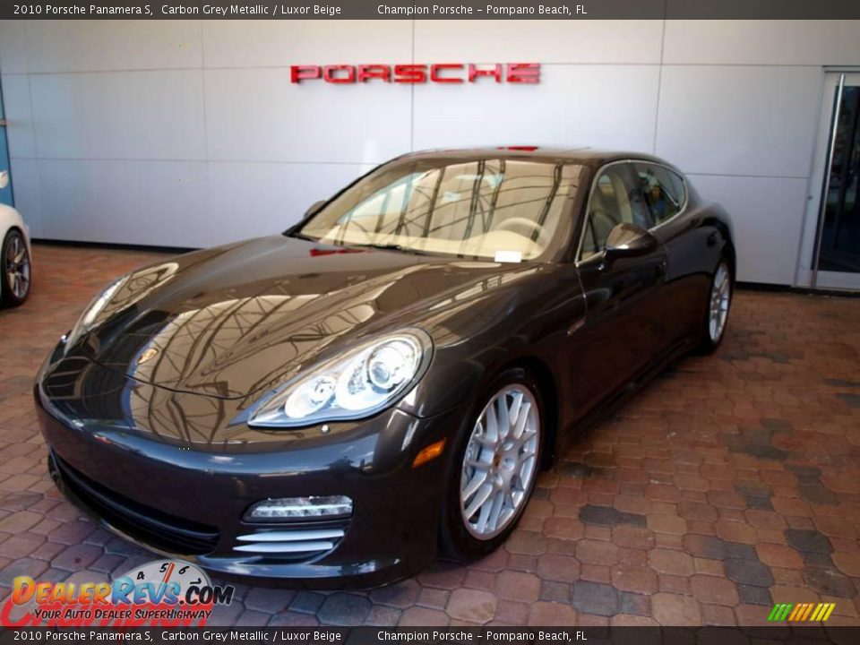 2010 Porsche Panamera S Carbon Grey Metallic / Luxor Beige Photo #4