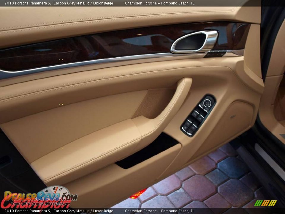 2010 Porsche Panamera S Carbon Grey Metallic / Luxor Beige Photo #5