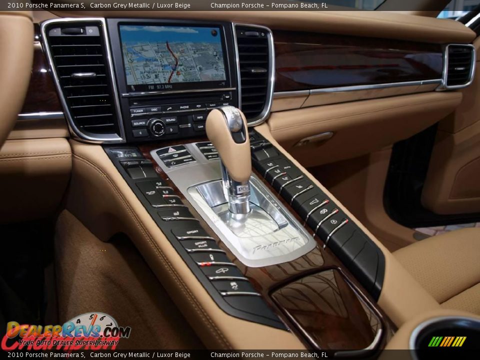 2010 Porsche Panamera S Carbon Grey Metallic / Luxor Beige Photo #7