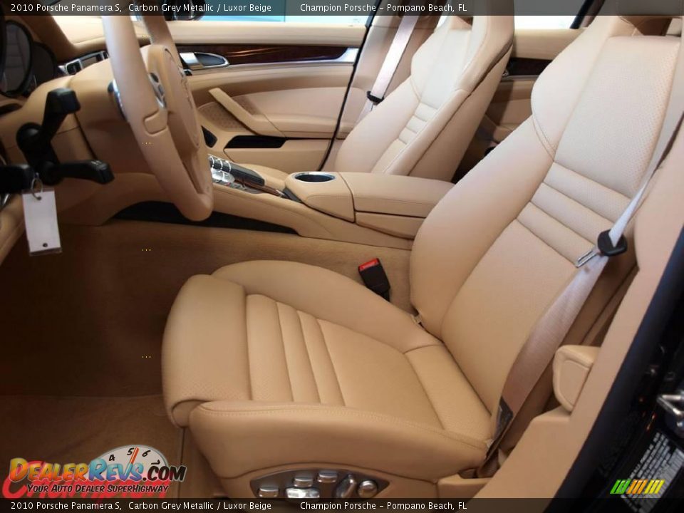 2010 Porsche Panamera S Carbon Grey Metallic / Luxor Beige Photo #10